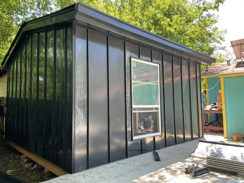 Black standing seam metal wall panels for Metal Roof Installation in Salt Lake City